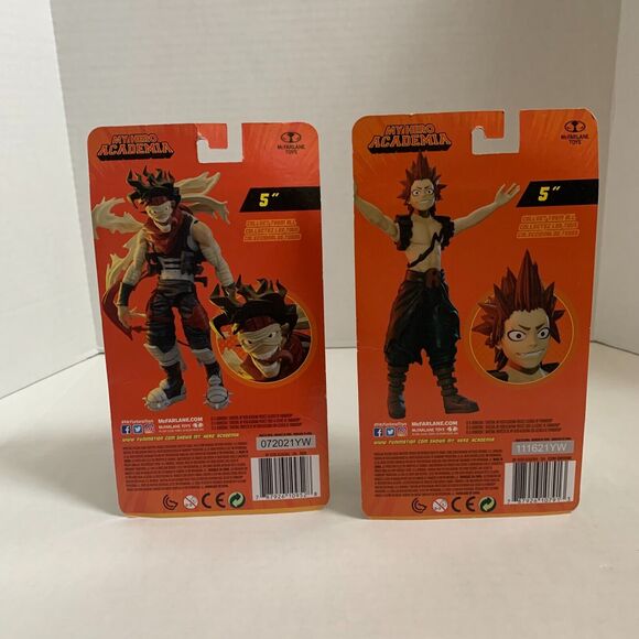 McFarlane 5'' Lot Of 2 Action Figure My Hero Academia Eijiro Kirishima, Stain - Picture 2 of 10